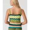 Débardeur en crochet Vert RECO026- Surkana