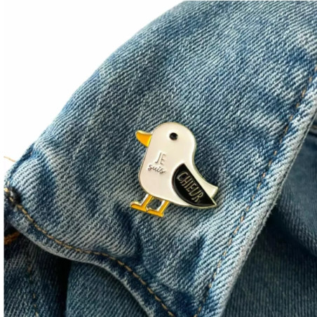 Pin's Je Suis Chieur - Madame La Mouette - Achat en ligne - Jaines