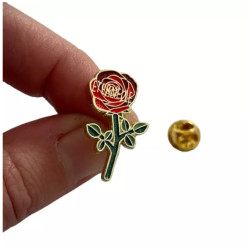 Pin's Rose éternelle - Madame La Mouette