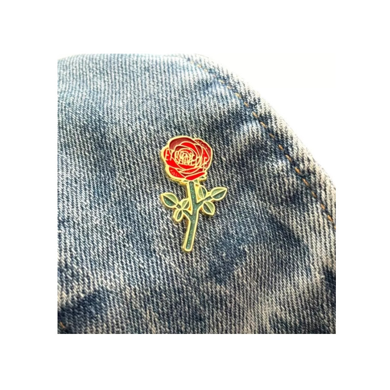 Pin's Rose éternelle - Madame La Mouette