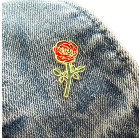 Pin's Rose éternelle - Madame La Mouette - Achat en ligne - Jaines