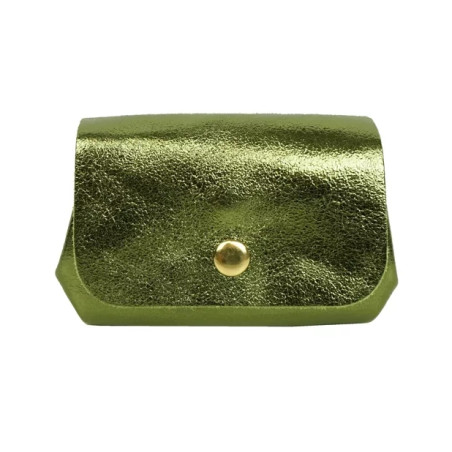 Porte-monnaie en cuir Léa vert- Jaïnès & Co - Achat en ligne - Jaïnès