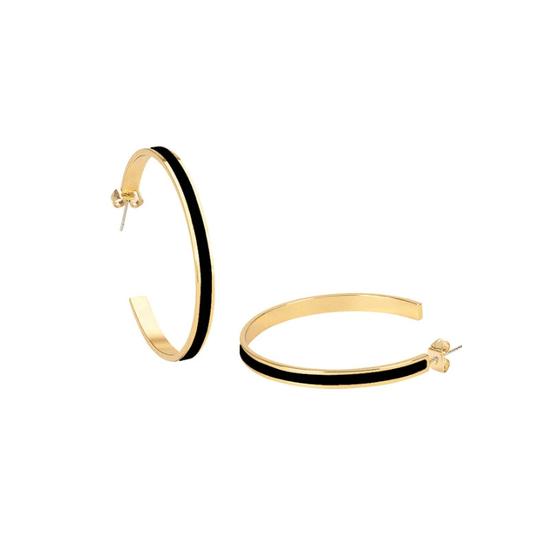 Créoles Bangle - Noir - bangle up