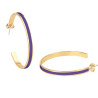 Créoles Bangle - Violet - bangle up