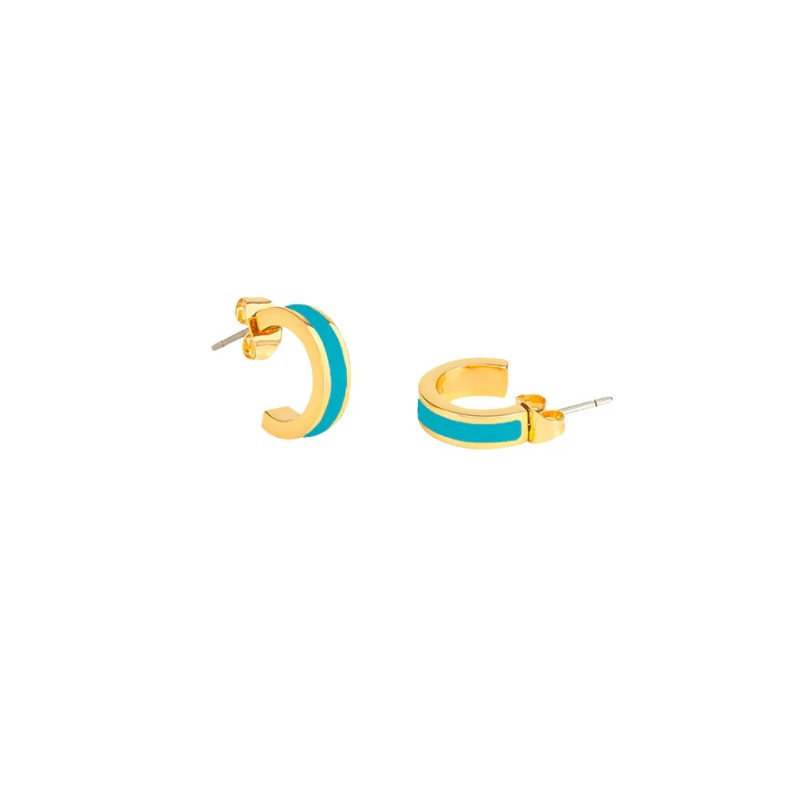 Mini Créoles Bangle - Turquoise - bangle up