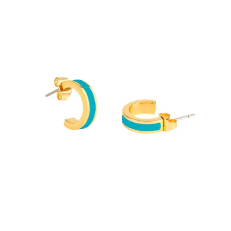 Mini Créoles Bangle - Turquoise - bangle up  - Achat en ligne - Jaines