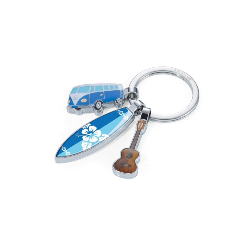 Porte-clés avec 3 breloques SURF TRIP  - Troika