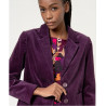 Blazer velours Prune NEPA321 - Surkana - Achat en ligne - Jaines
