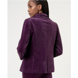 Blazer velours Prune NEPA321 - Surkana - Achat en ligne - Jaines