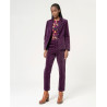 Blazer velours Prune NEPA321 - Surkana - Achat en ligne - Jaines