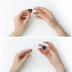 Broche aimantée MIST Doré - Grand - tout simplement