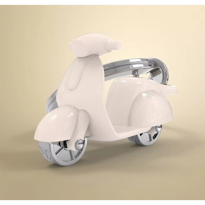 Porte-clés Scooter Dolce Vita beige- Metalmorphose