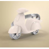 Porte-clés Scooter Dolce Vita beige- Metalmorphose