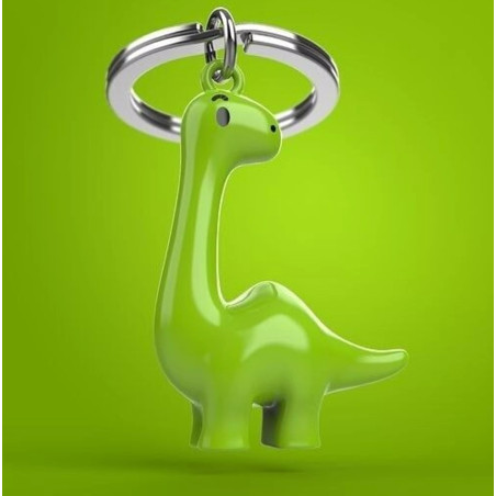 Porte-clés Dinosaure vert- Metalmorphose