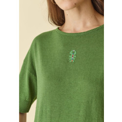 PULL manche coude Olive DP225 - Diplodocus