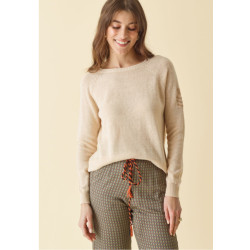PULL CHEVRON CREME DP233 - Diplodocus
