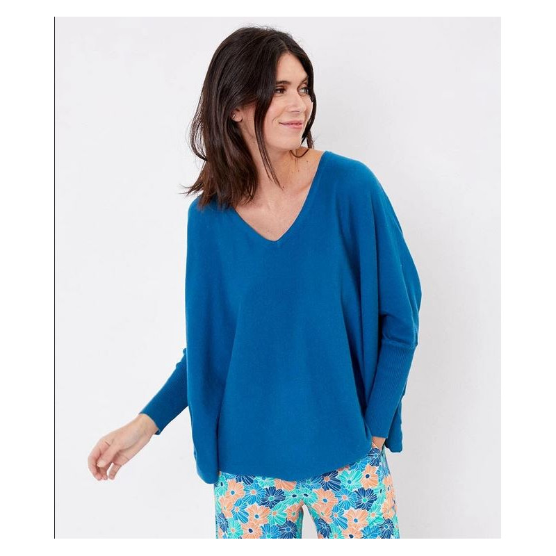 Pull Lana bleu canard - La Fiancée - Achat en ligne - Jaines