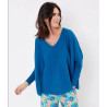 Pull Lana bleu canard - La Fiancée - Achat en ligne - Jaines