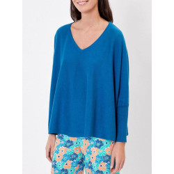 Pull Lana bleu canard - La Fiancée - Achat en ligne - Jaines