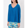 Pull Lana bleu canard - La Fiancée - Achat en ligne - Jaines
