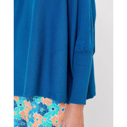Pull Lana bleu canard - La Fiancée - Achat en ligne - Jaines