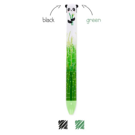 Stylo à bille deux couleurs Panda - Legami - Legami - Achat en ligne - Jaines