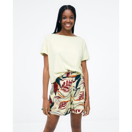 T-shirt acidulé TILIO012 - Surkana - Achat en ligne - Jaines