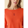 PULL manche coude Orange DP225 - Diplodocus