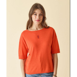 PULL manche coude Orange DP225 - Diplodocus