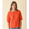 PULL manche coude Orange DP225 - Diplodocus