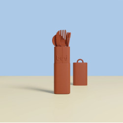 Kit de couverts nomade - Terracotta - BINI