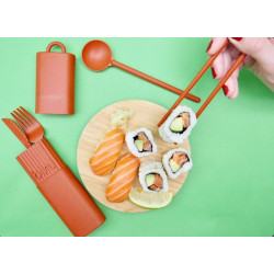 Kit de couverts nomade - Terracotta - BINI