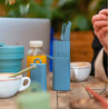 Kit de couverts nomade - bleu - BINI