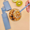 Kit de couverts nomade - bleu - BINI