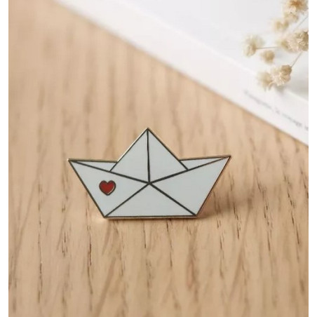Pin's Bateau Origami- BREIZH CLUB - Achat en ligne - Jaines