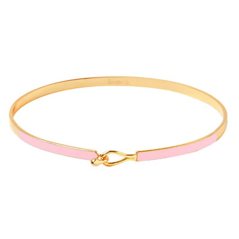 Bracelet Lily - rose coton - Bangle up