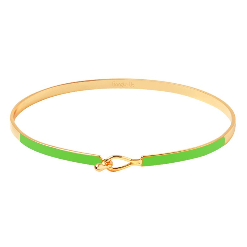 Bracelet Lily - vert granny - Bangle up