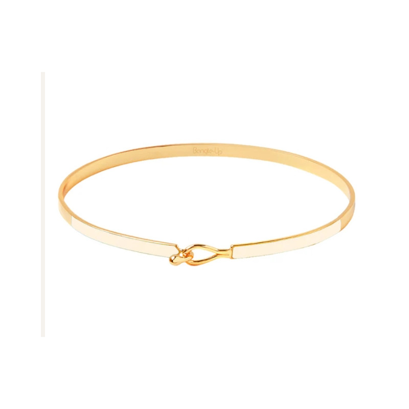 Bracelet Lily - Blanc sable  - Bangle up