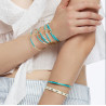 Bracelet Lily - Bleu Turquoise  - Bangle up