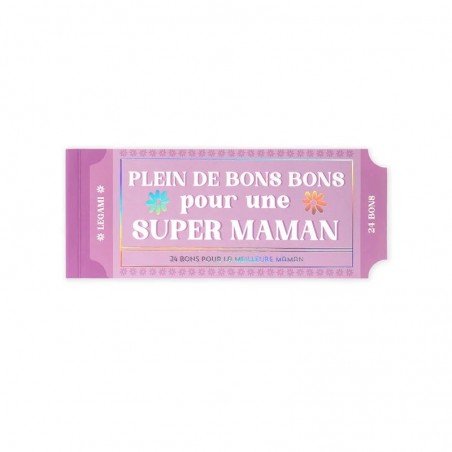 24 Bons Pour Une Super Maman - Legami - Achat en ligne - Jaines