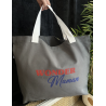 Cabas Anthracite Wonder Maman - Toiles Chics
