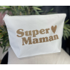 Trousse de toilette Super Maman - Toiles Chics - Achat en ligne - Jaïnès