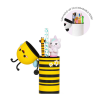 Trousse en Silicone Souple 2-en-1 - Kawaii- Abeille- Legami