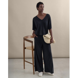 Pantalon long droit Noir LIXX517 - Surkana
