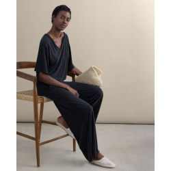 Pantalon long droit Noir LIXX517 - Surkana