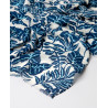 Foulard imprimé en coton FULI222 Bleu - Surkana