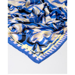 Foulard imprimé FUVA224 Bleu - Surkana