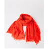Foulard uni en coton FUSO223 orange  - Surkana