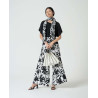 Pantalon ample noir et blanc MARA516 - Surkana