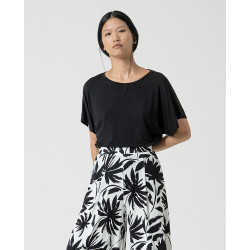 Pantalon ample noir et blanc MARA516 - Surkana